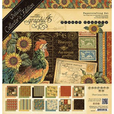 Graphic 45 French Country Designpapier - Deluxe Collector's Edition